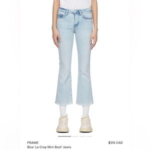 Frame le crop mini boot jeans